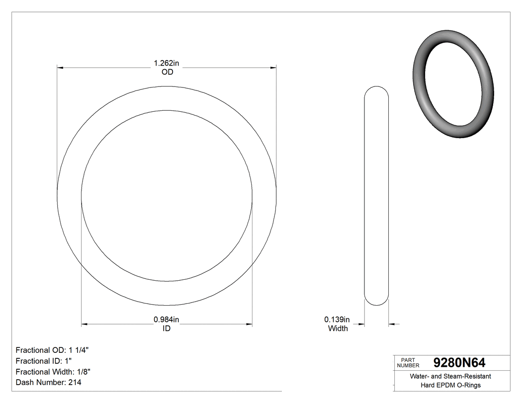 Technical drawing - 9280N64